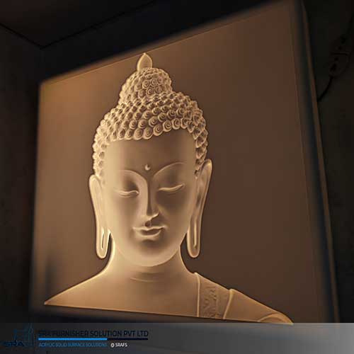 Lord Buddha Backlit Panel