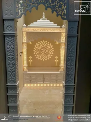 Customize Corian Pooja Temple