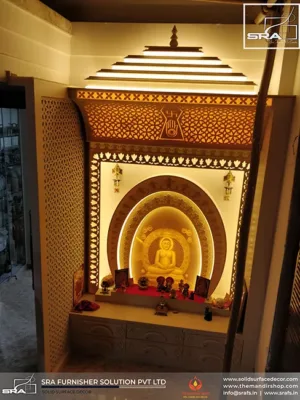 Mahavir Swami Temple Design In Corian