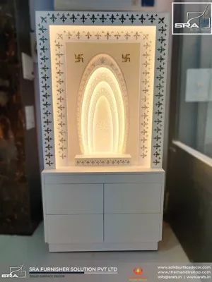 Oval Shape Mandir For Home