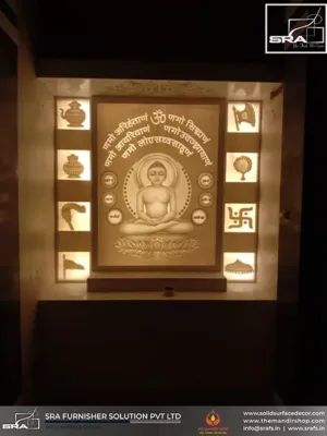 Shri Mahaveer Ji Backlit Panel