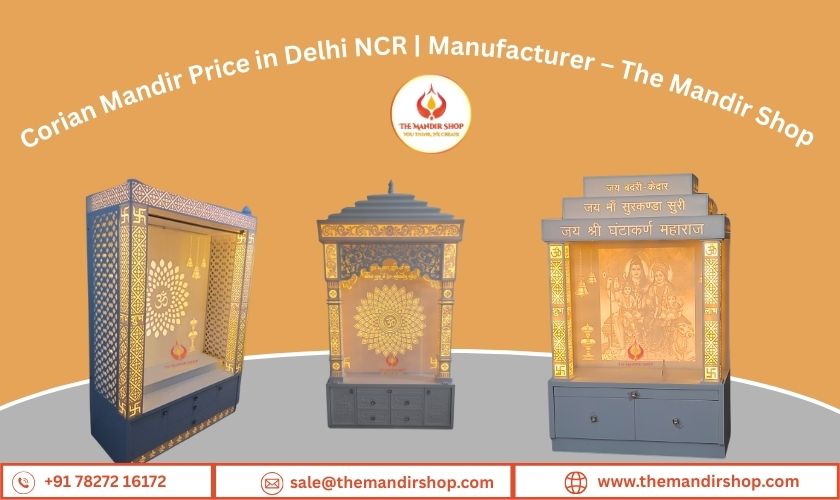 You are currently viewing Corian Mandir Price in Delhi NCR | Manufacturer The Mandir Shop