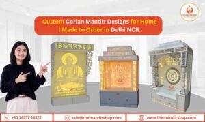 Read more about the article Custom Corian Mandir Designs for Home | Made to Order in Delhi NCR